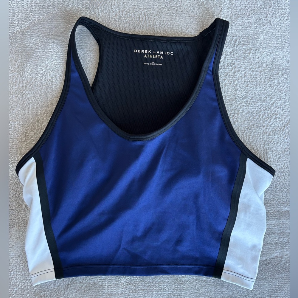 Athleta Highland Derek Lam 10C Cropped Tank Top in Neptune Blue Size M